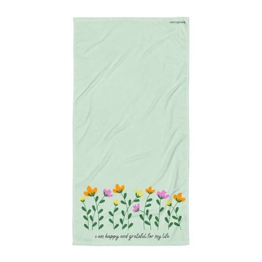 Happy Flowers Towel